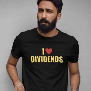 I love Dividends Half Sleeve Round Neck T-Shirt